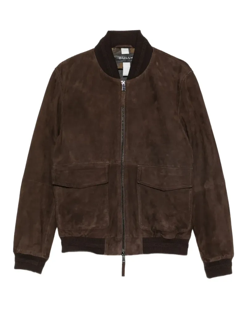 Bully suede bomber jacket - Braun Braun