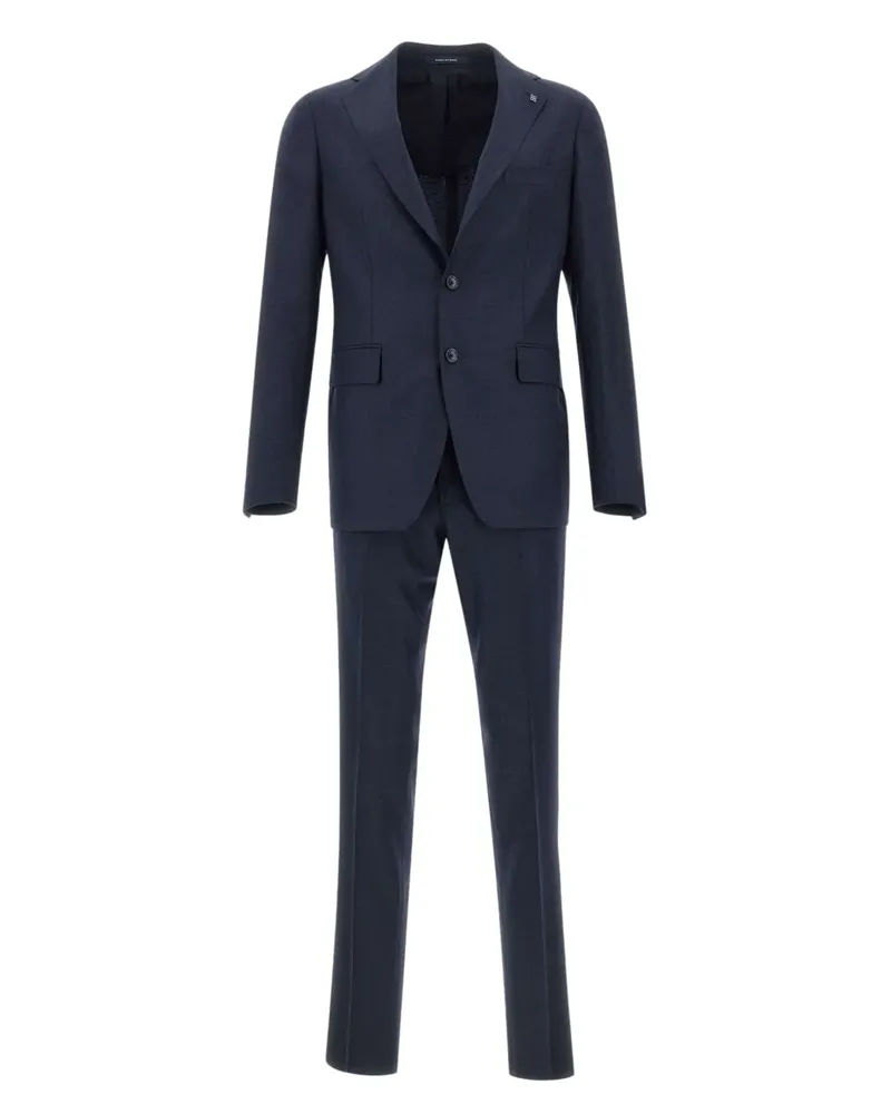 Tagliatore button flap-pocket suit - Blau Blau