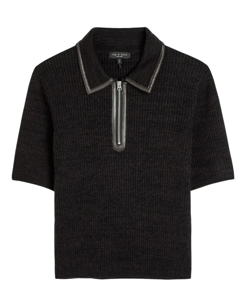 Rag & Bone Caterina zip-fastening polo shirt - Braun Braun