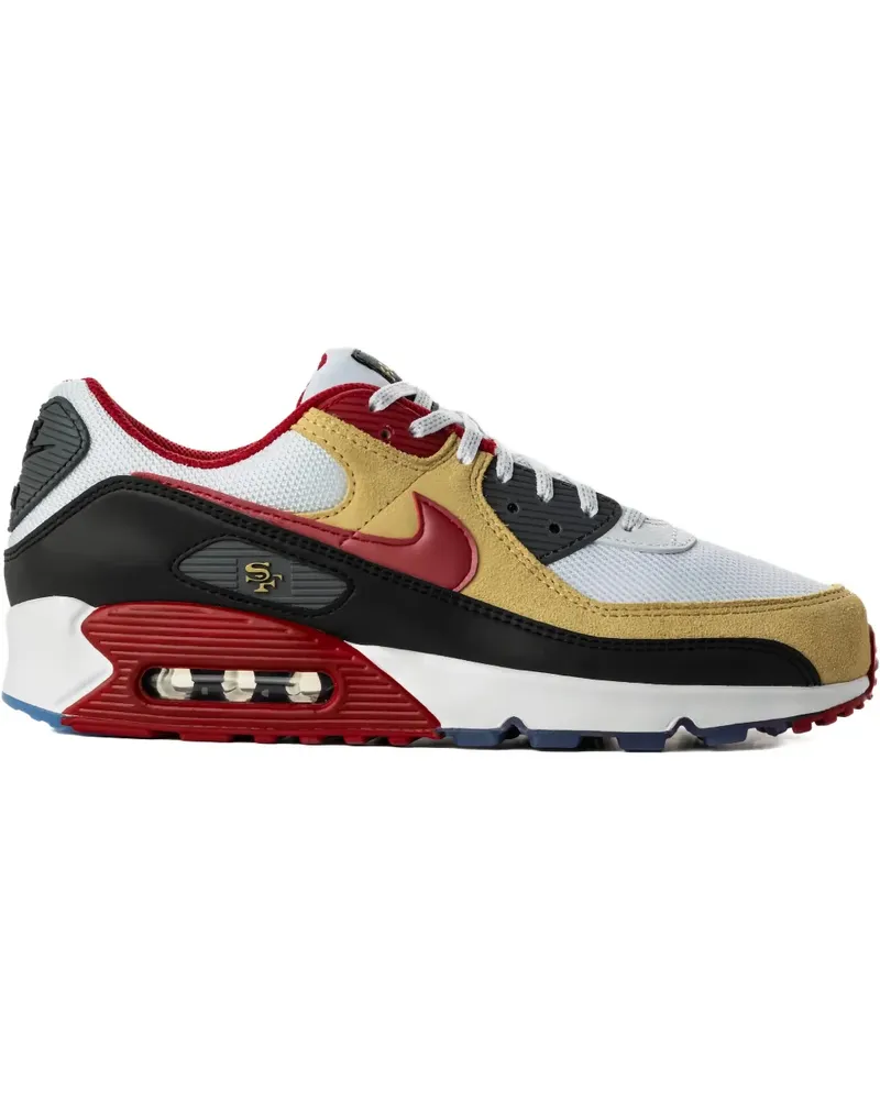 Nike Air Max 90 Sneakers mit Schnürung - Weiß Weiß