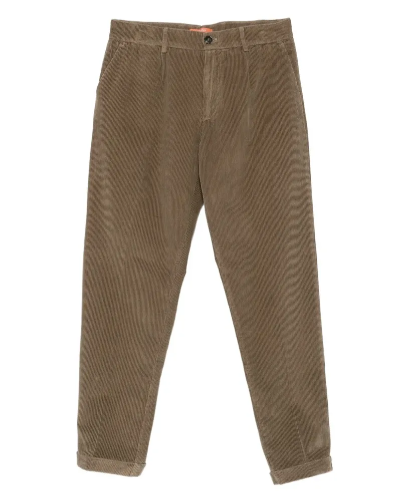 CRUNA pleated corduroy trousers - Braun Braun