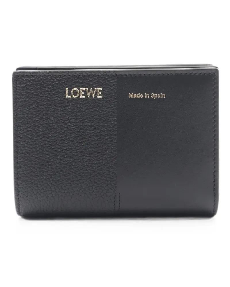 Loewe Duet leather wallet - Schwarz Schwarz