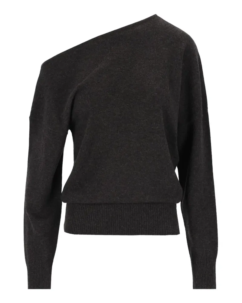 arch4 Asymmetrischer Wiki One-Shoulder-Pullover - Grau Grau