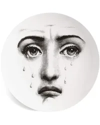 Fornasetti Lina Cavalieri Porzellanteller 26cm Schwarz