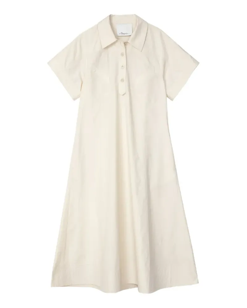 3.1 phillip lim Midikleid mit kurzen Ärmeln - Nude Nude