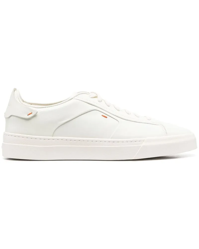 Santoni Sneakers mit Logo-Prägung - Weiß Weiß