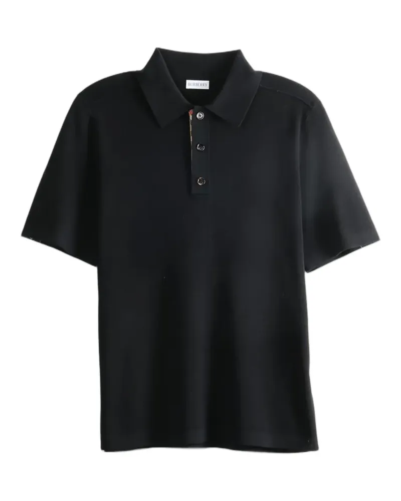 Burberry short-sleeve polo shirt - Schwarz Schwarz