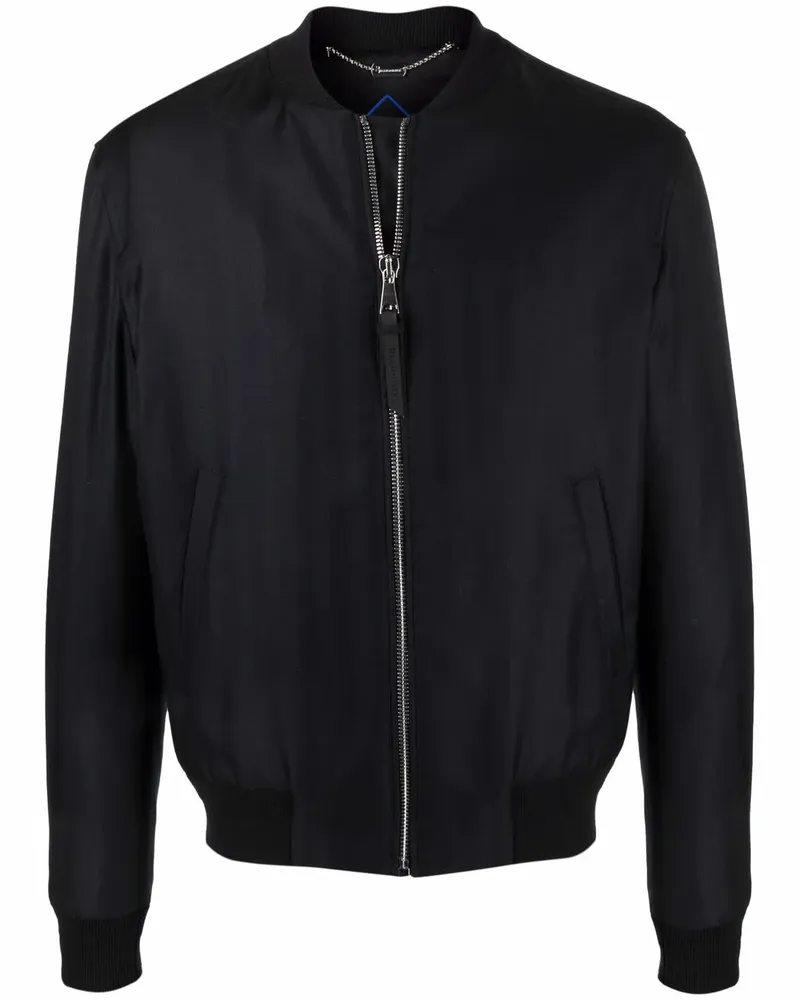 Billionaire Bomberjacke mit Wolfs-Print - Schwarz Schwarz