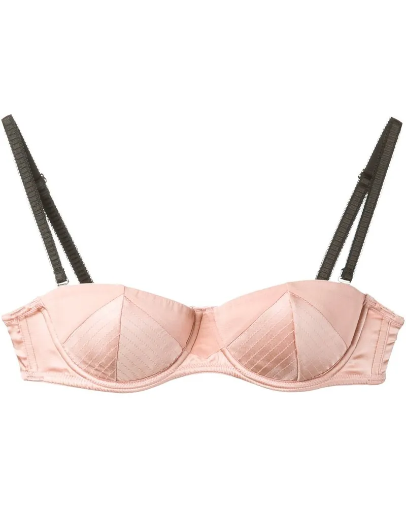 Fleur Du Mal Satin-BH mit abnehmbaren Trägern - Rosa Rosa