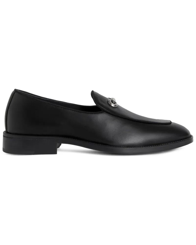 Giuseppe Zanotti Archibald Loafer mit Schnalle Schwarz