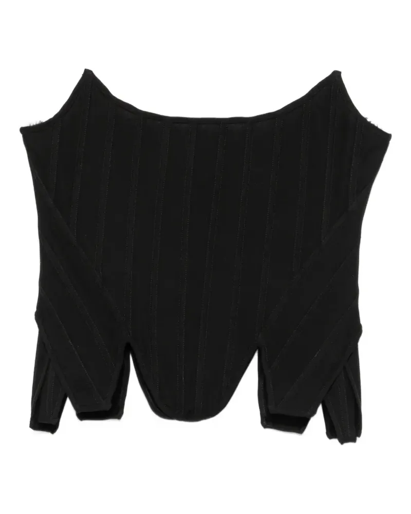 Giuseppe di Morabito Schulterfreie Corsage - Schwarz Schwarz