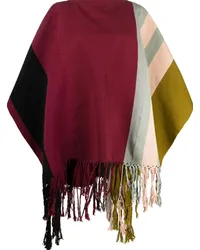 Colville Gestreifter Poncho Rot