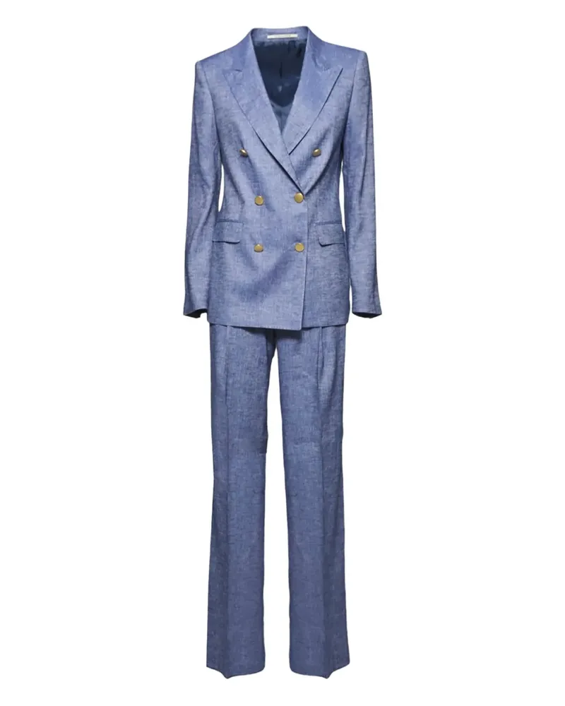 Tagliatore Anzug mit fallendem Revers - Blau Blau