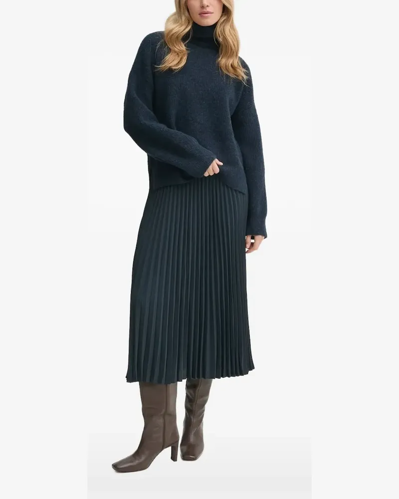 Gestuz Langärmeliger Rollkragenpullover - Blau Blau