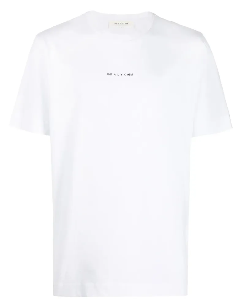 1017 ALYX 9SM T-Shirt mit Text-Print - Weiß Weiß