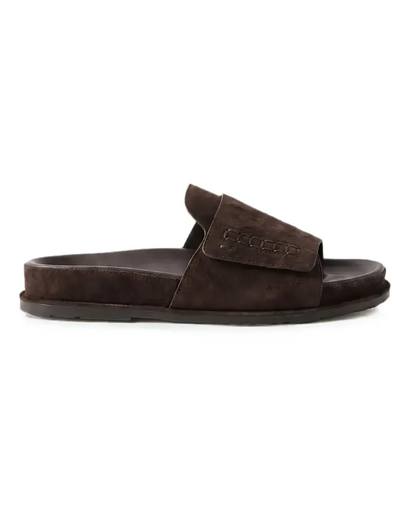 Jacquemus Penny-Sandalen mit Ziernähten - Braun Braun