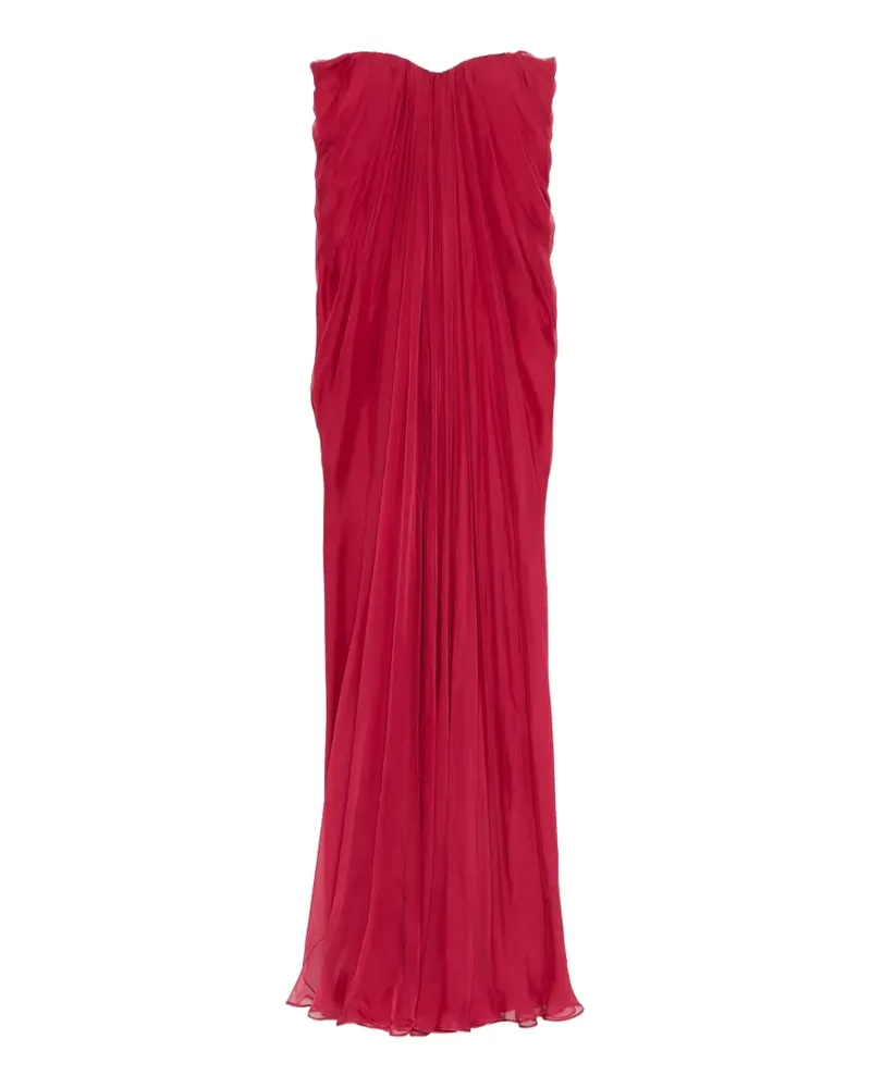 Alexander McQueen draped maxi dress - Rot Rot