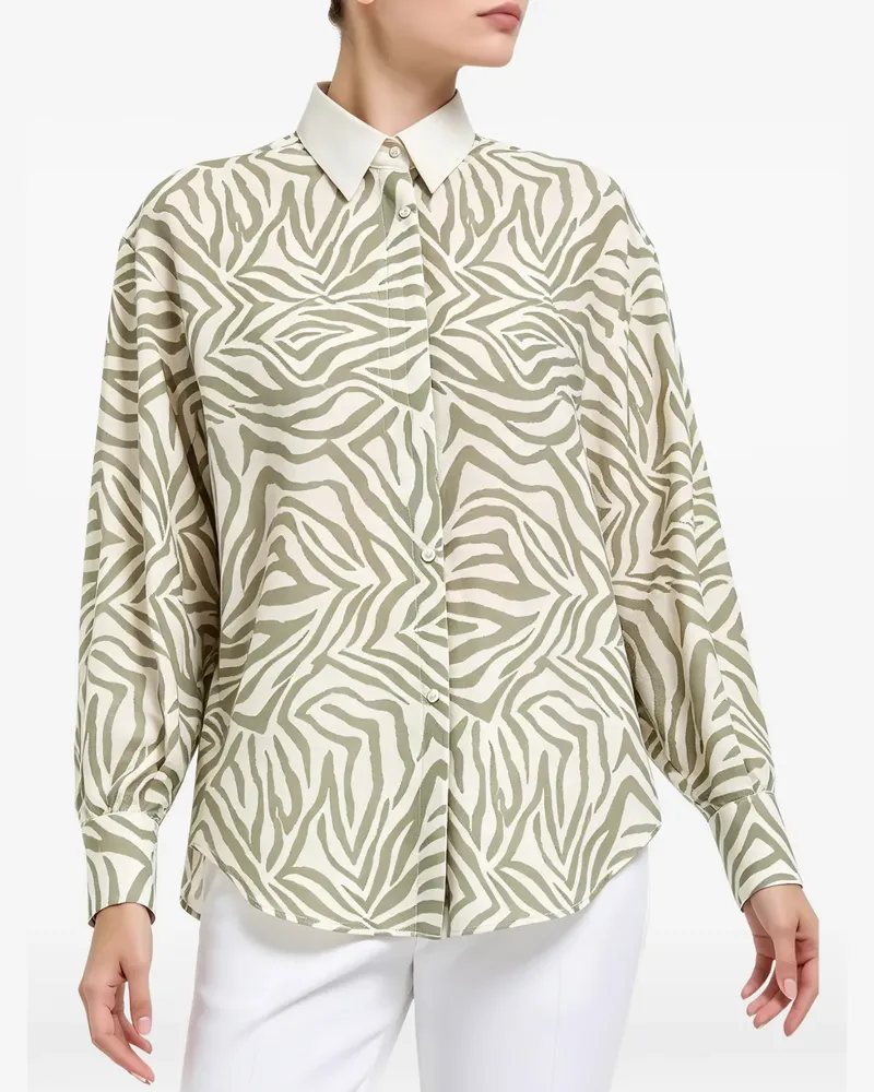 Brunello Cucinelli Hemd mit Zebra-Print - Nude Nude