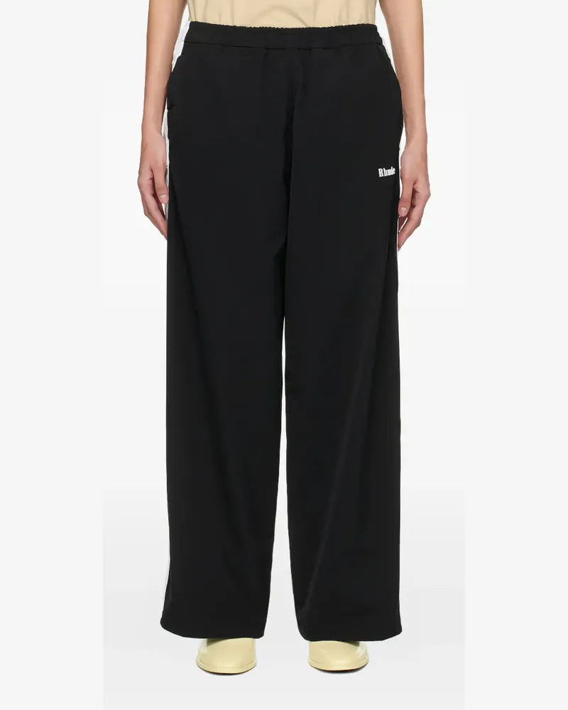 RHUDE Gestreifte Amarino Jogginghose - Schwarz Schwarz