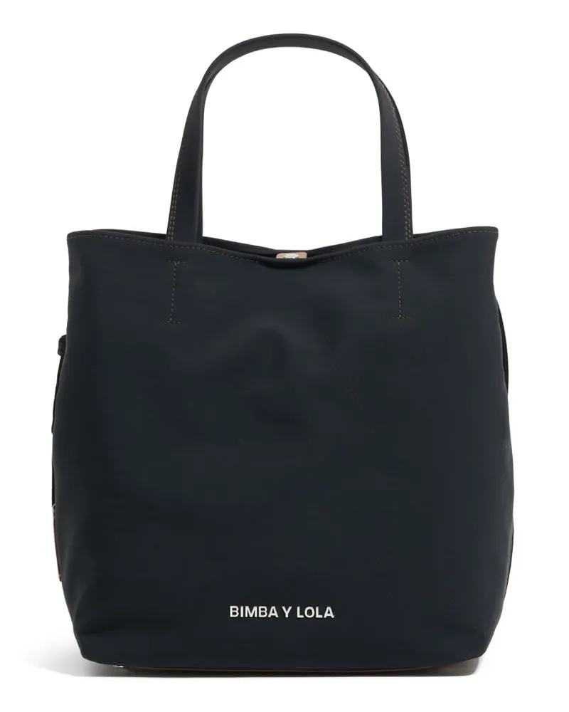 BIMBA Y LOLA Große Gabardine Chihuahua Tote Bag - Blau Blau