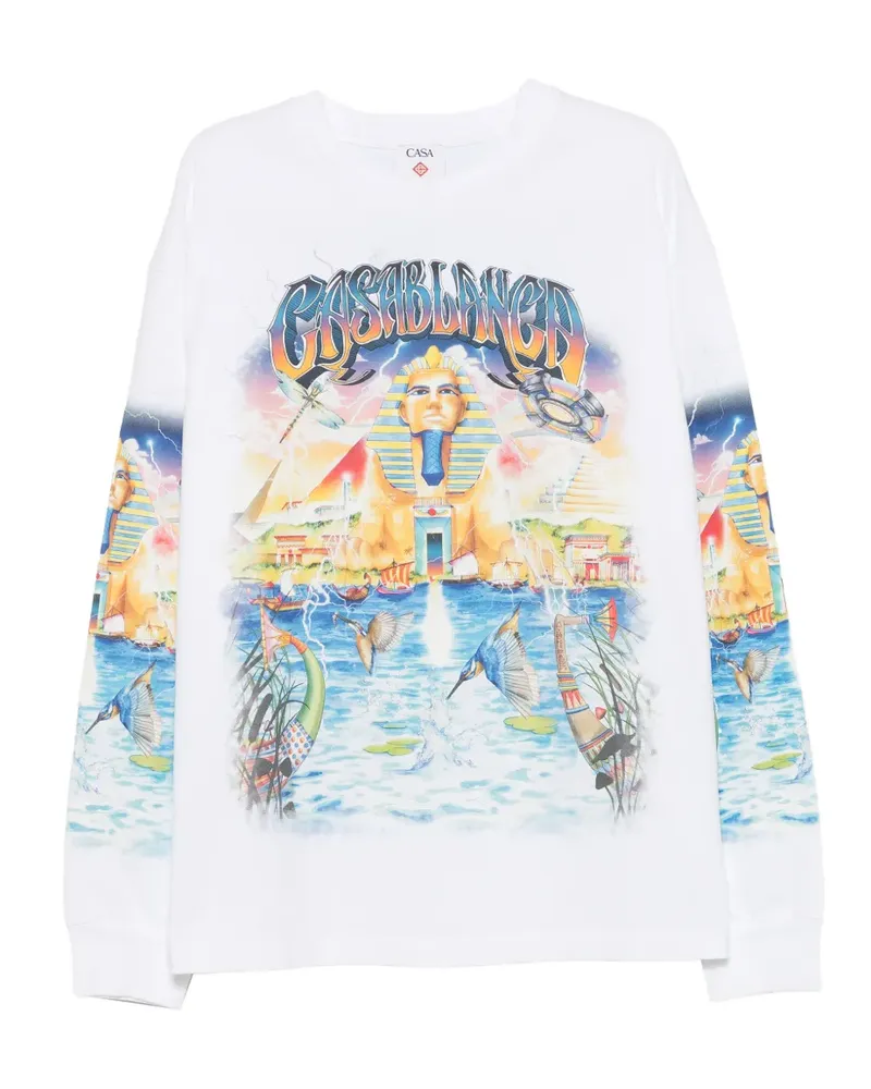 Casablanca Paris graphic-print T-shirt - Weiß Weiß