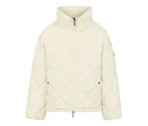 Gesteppte Jacke mit Rollkragen - Nude