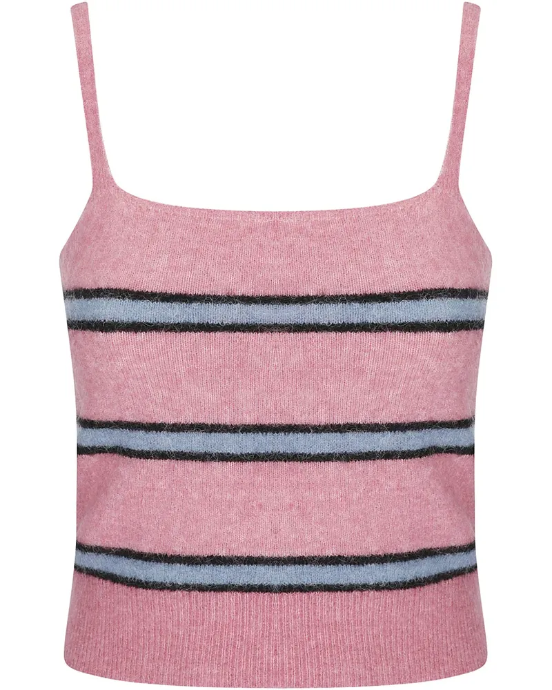 Samsøe & Samsøe Gestreiftes Sanoura Oberteil - Rosa Rosa