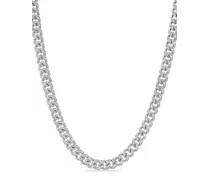 Halskette aus Sterlingsilber mit Diamanten