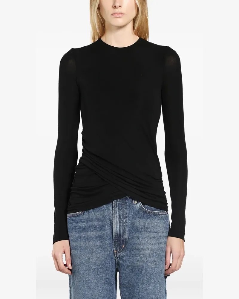 AGOLDE Twist Eve T-Shirt - Schwarz Schwarz