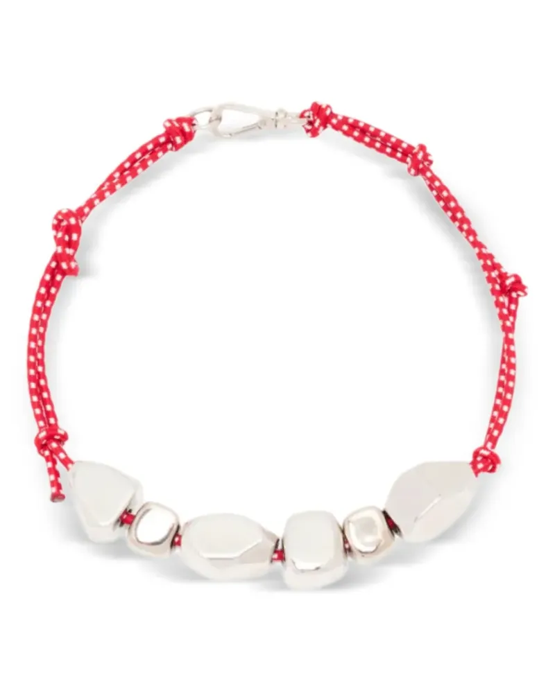 PLAN C Geknotete Halskette - Silber Silber