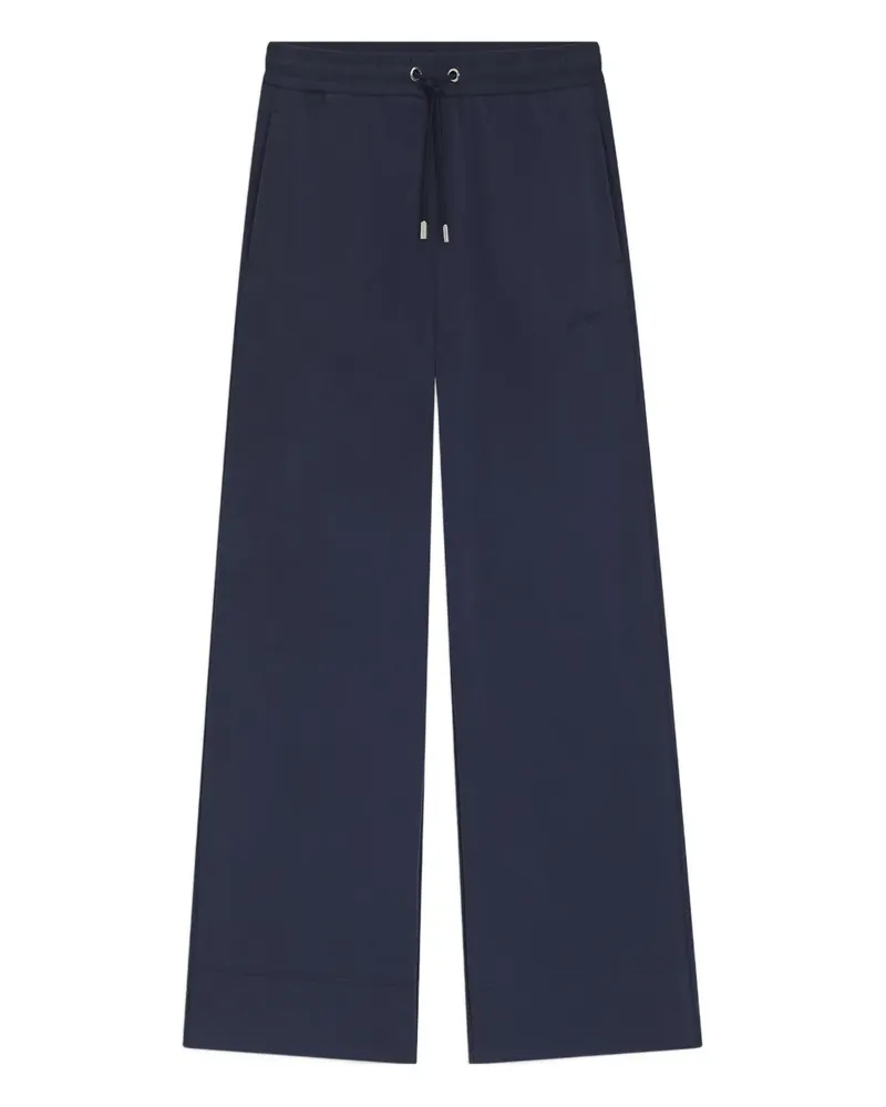 HUGO BOSS Wide-Leg-Hose mit Kordelzug - Blau Blau