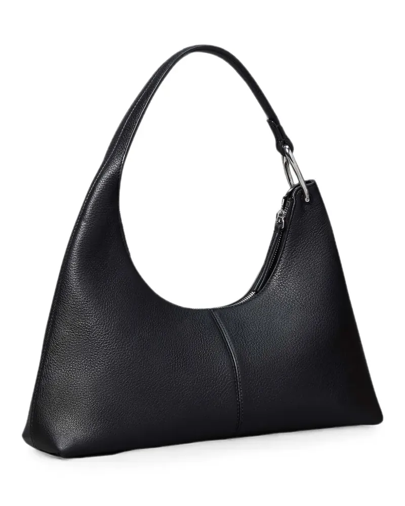 Calvin Klein grained-effect curved tote bag - Schwarz Schwarz