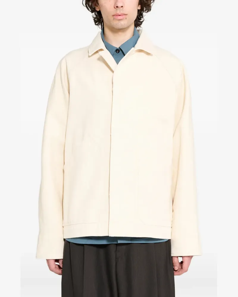 Margaret Howell raglan-sleeve jacket - Nude Nude