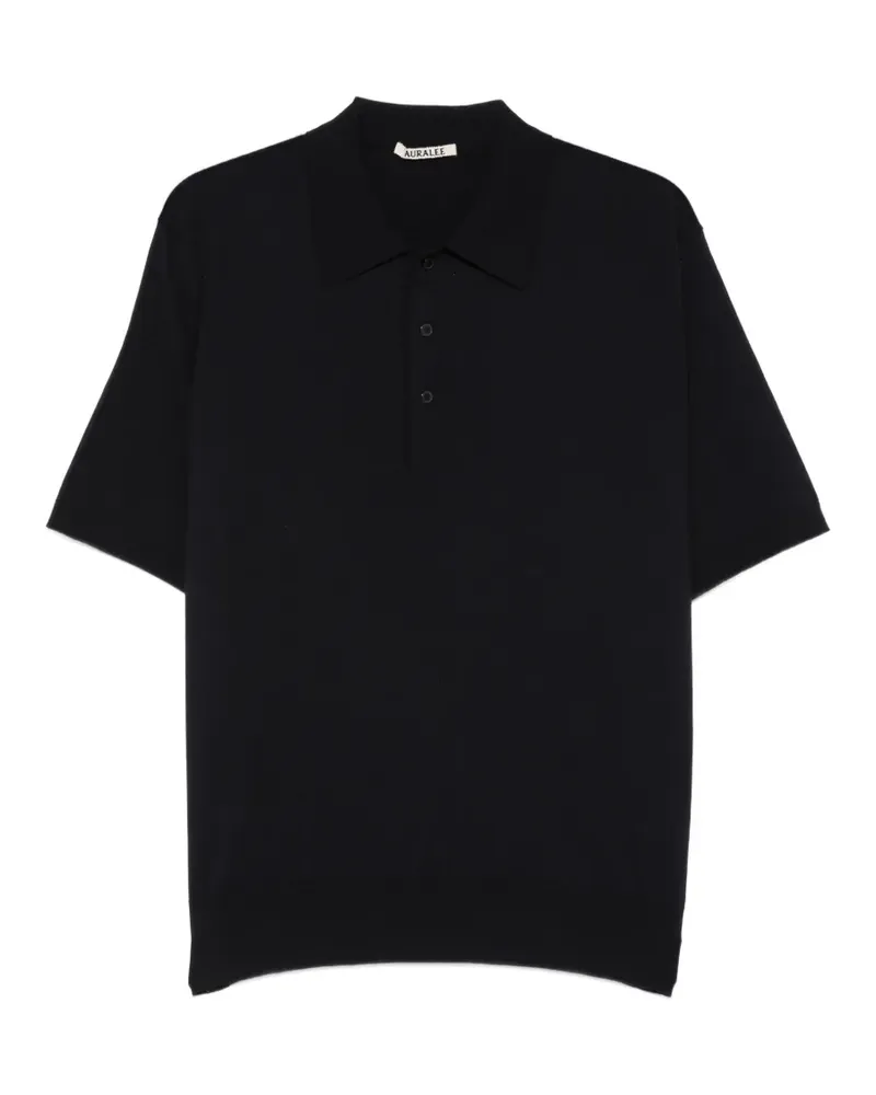 AURALEE short-sleeve polo shirt - Blau Blau