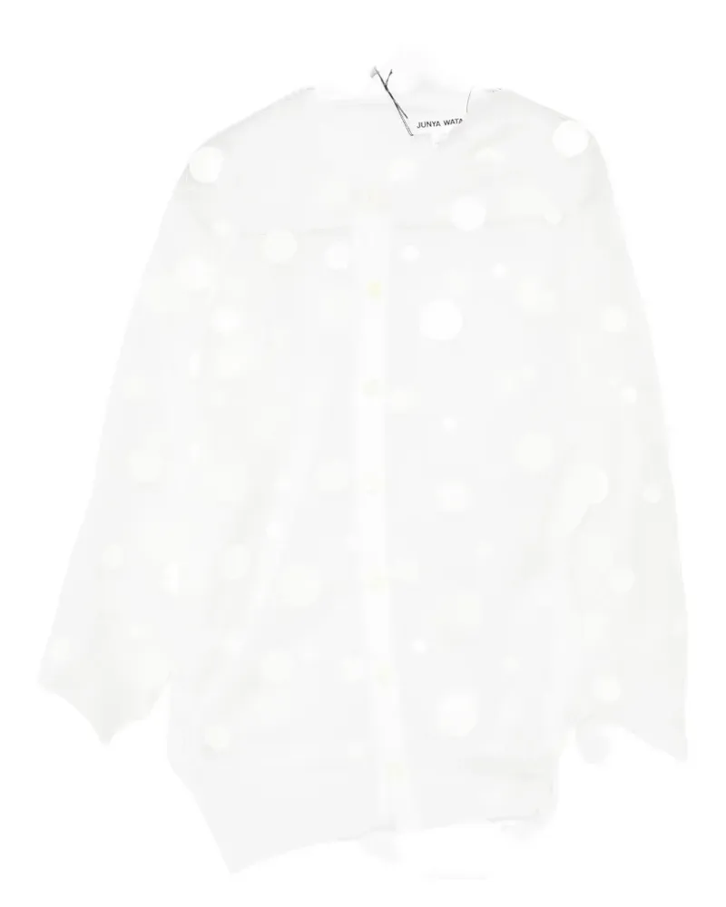 Junya Watanabe polka-dot cardigan - Weiß Weiß