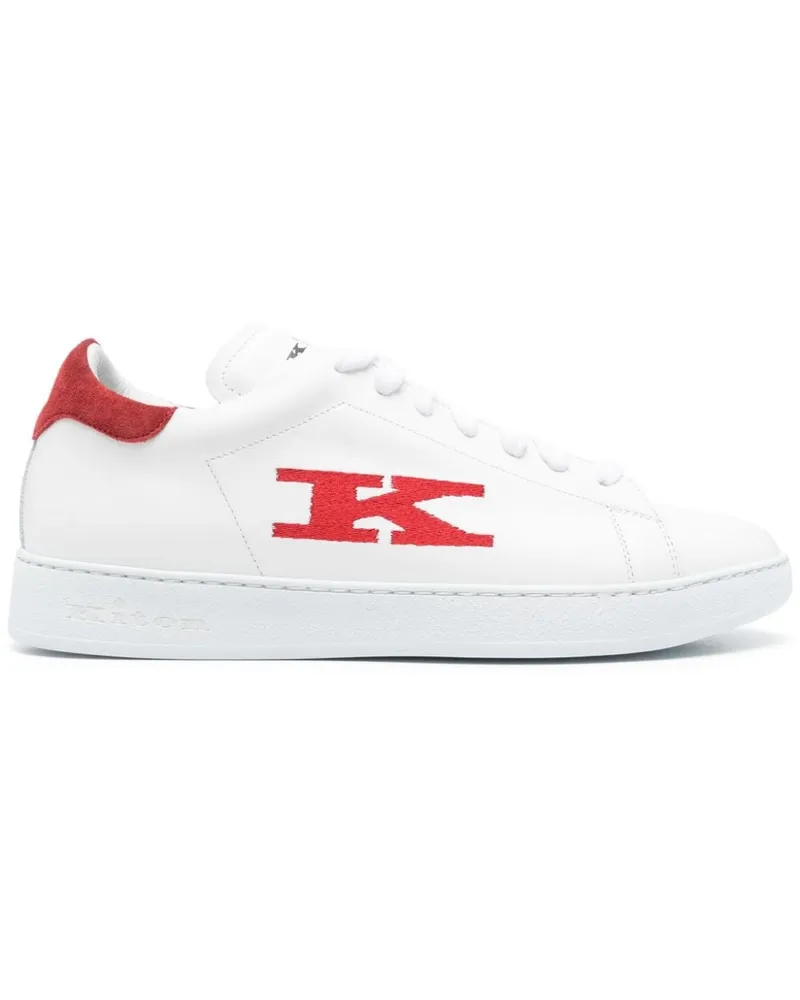 Kiton Stitching Sneakers - Weiß Weiß