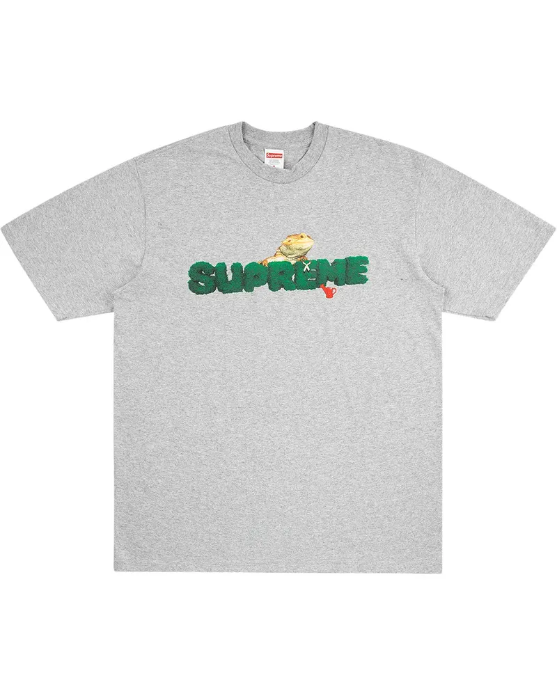 Supreme Being T-Shirt mit Lizard-Print - Grau Grau