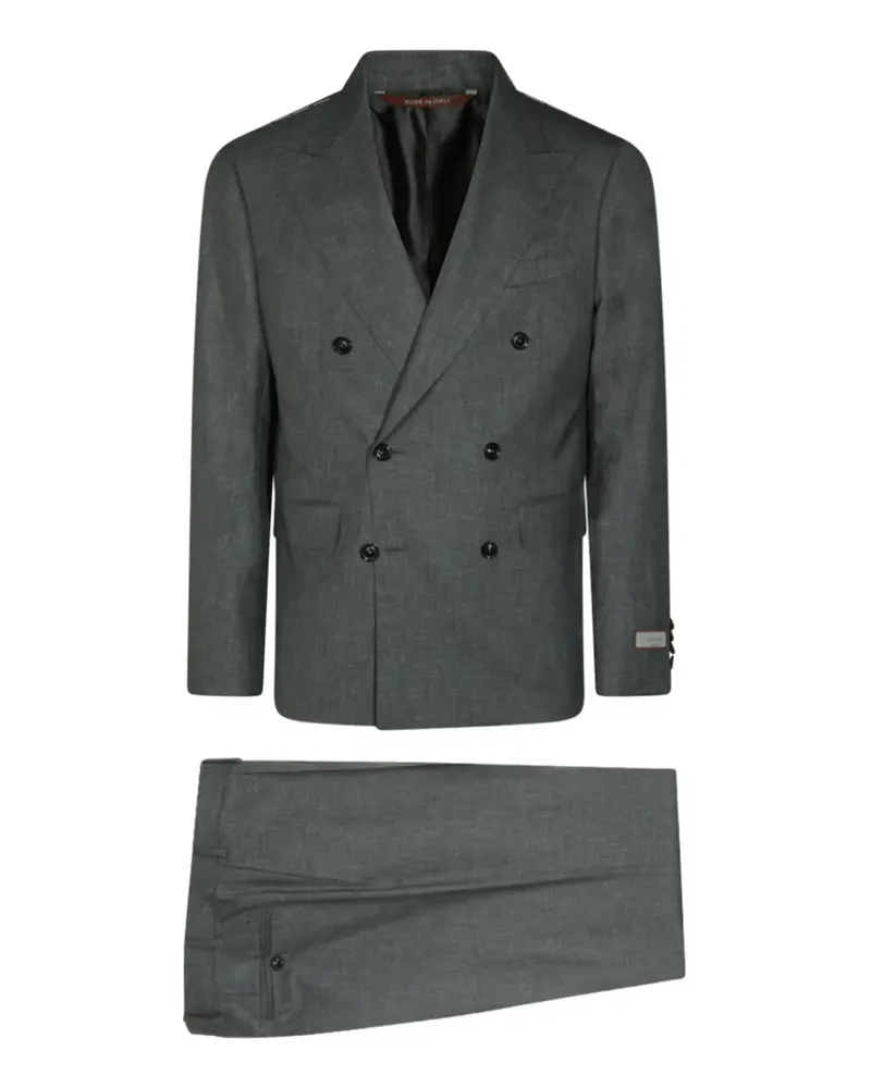 Canali double-breasted wool suit - Grau Grau