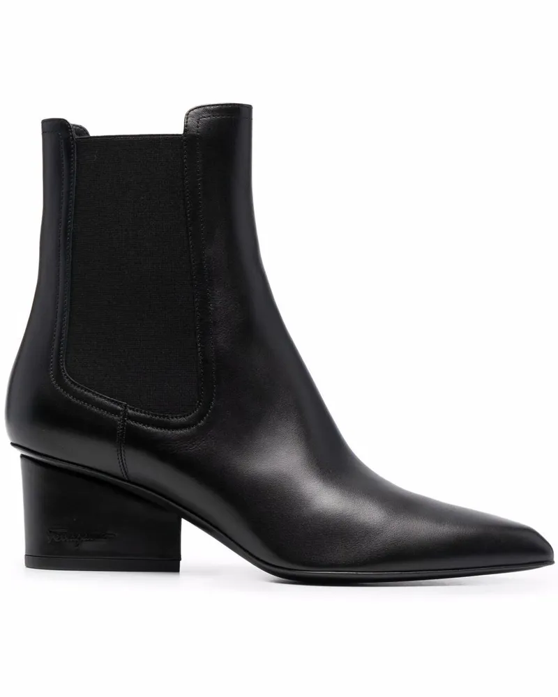 Ferragamo Chelsea-Boots mit Logo-Prägung - Schwarz Schwarz