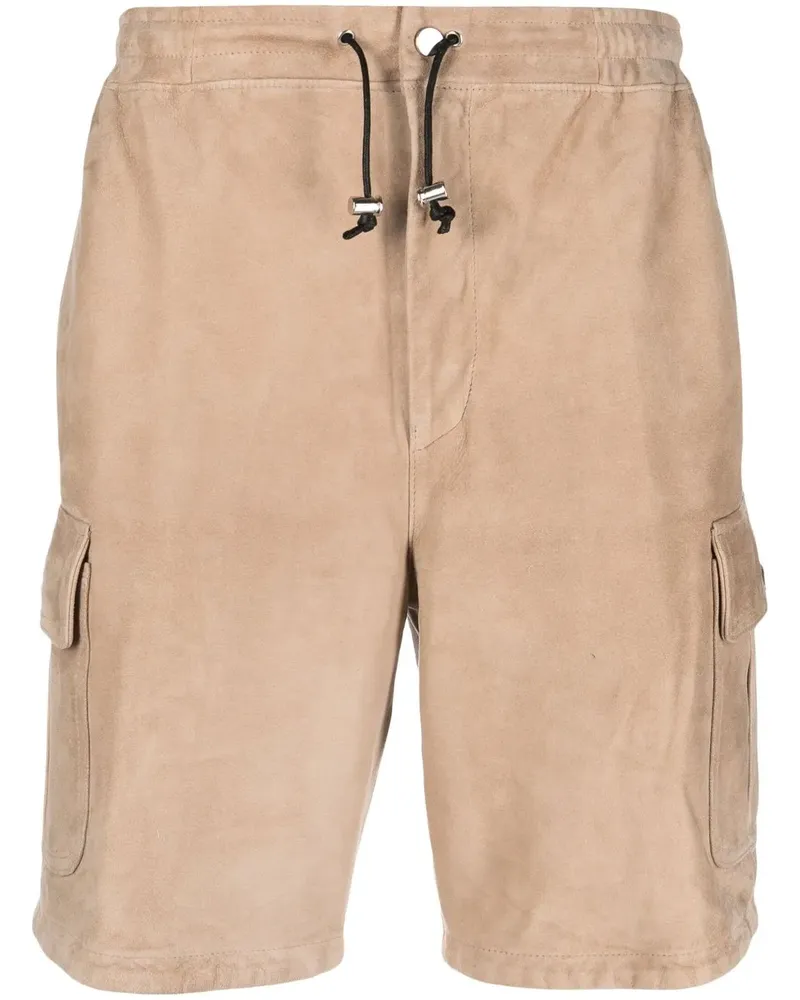 Tagliatore Shorts mit Kordelzug - Braun Braun