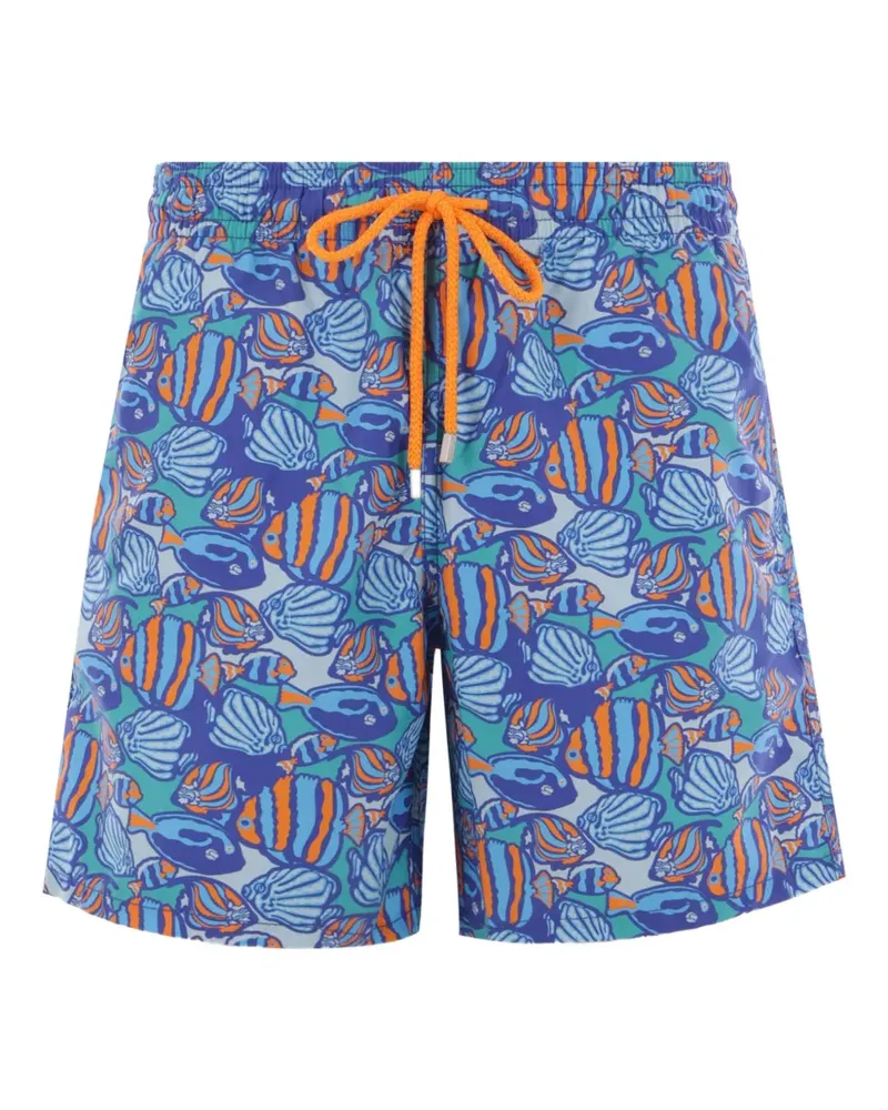 Vilebrequin Badeshorts mit Fishy Vibes-Print - Blau Blau
