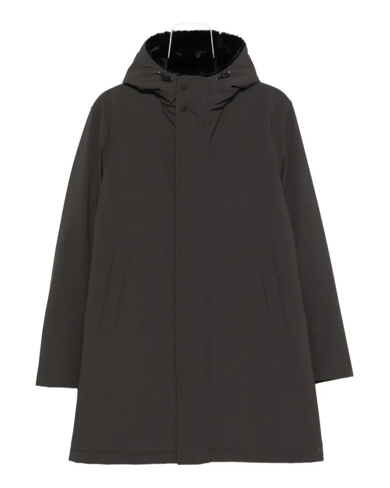 Herno faux-fur collar hooded parka - Grau Grau