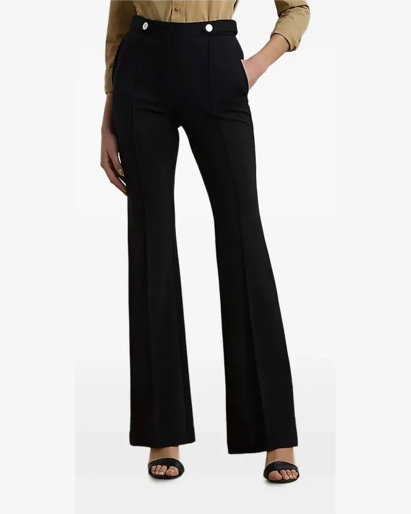 Ralph Lauren button-detailed bootcut trousers - Schwarz Schwarz