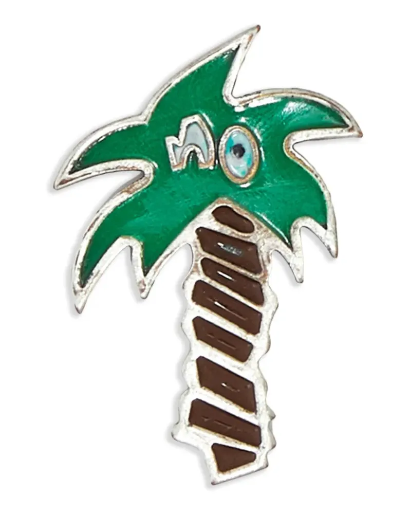 Palm Angels Sketchy Anstecknadel mit Palme - Grün Grün