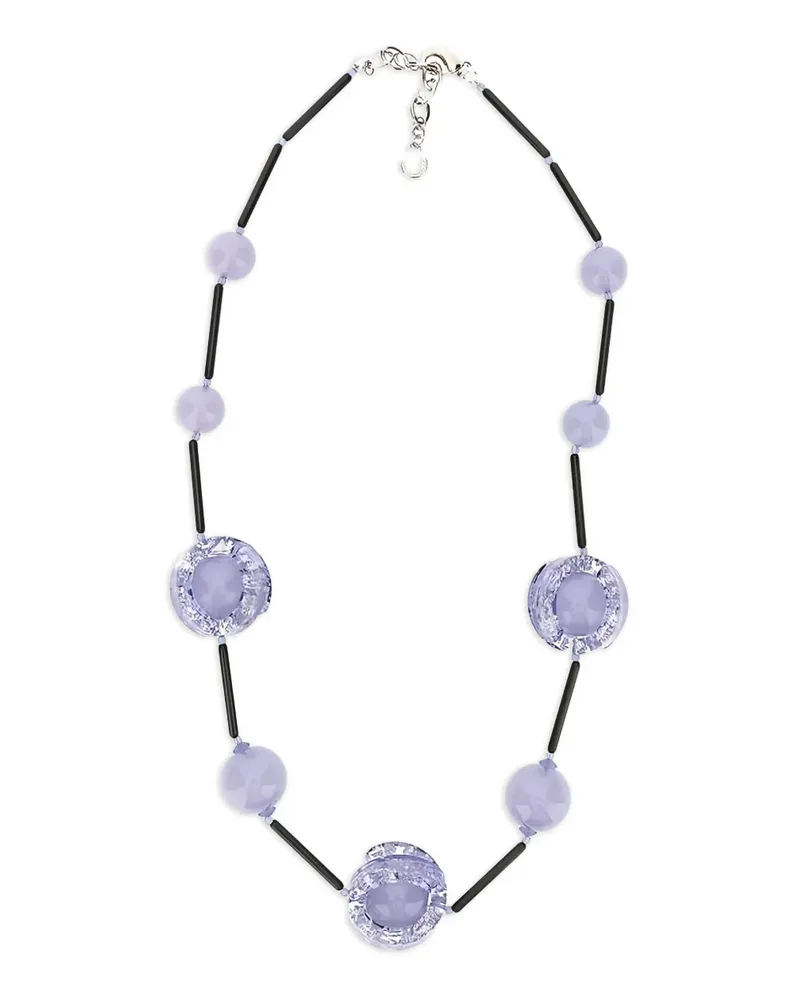 Emporio Armani Perlenhalskette - Violett Violett