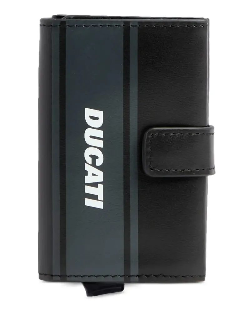 Piquadro x Ducati Kartenetui mit Klappe - Schwarz Schwarz
