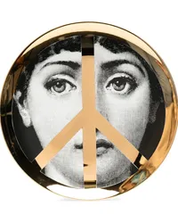 Fornasetti Wandteller mit Lina-Cavalieri-Print Gold