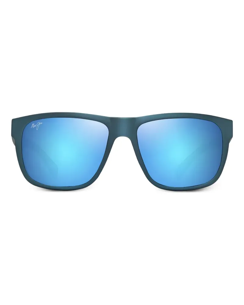 Maui Jim Puakea Sonnenbrille mit eckigem Gestell - Blau Blau