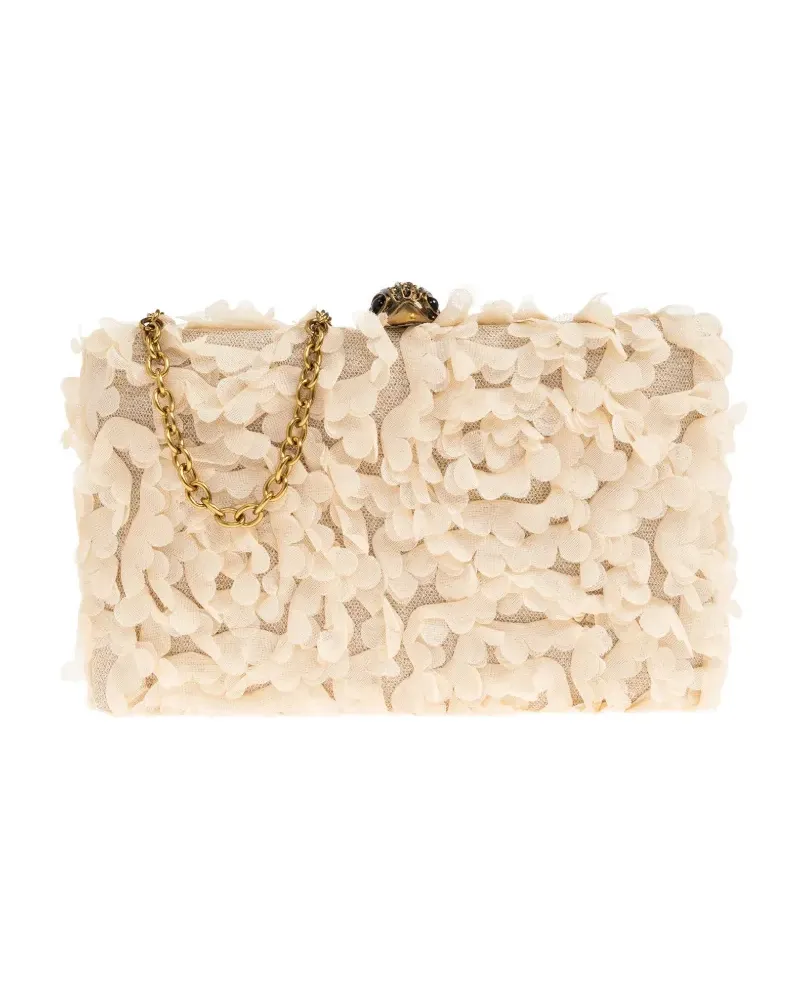 Kurt Geiger Kensington crystal clutch bag - Nude Nude