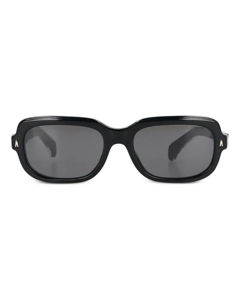 Moncler Sonnenbrille mit eckigem Gestell - Schwarz Schwarz